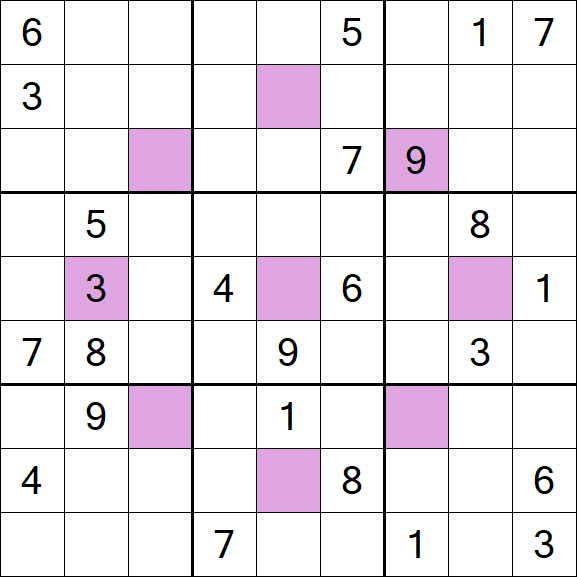 Asterisk Sudoku - Difícil