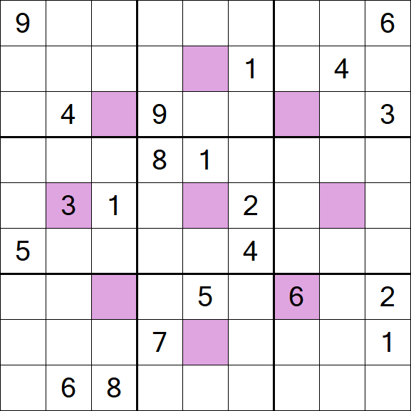 Asterisk Sudoku - Difícil