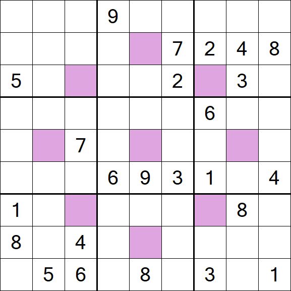 Asterisk Sudoku - Difícil