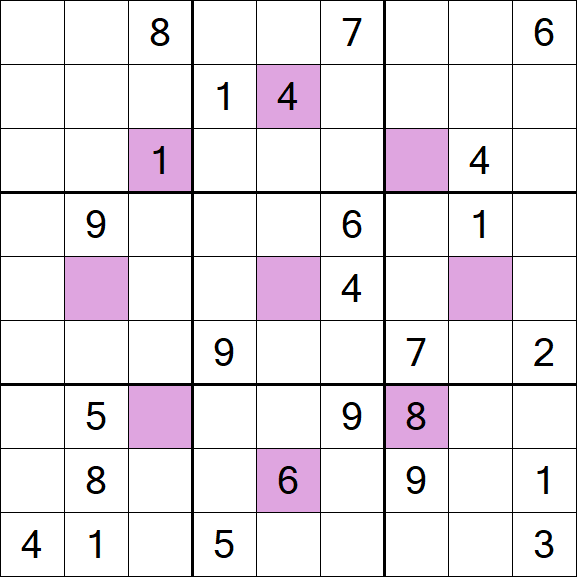 Asterisk Sudoku - Difícil