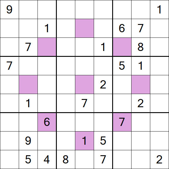 Asterisk Sudoku - Difícil