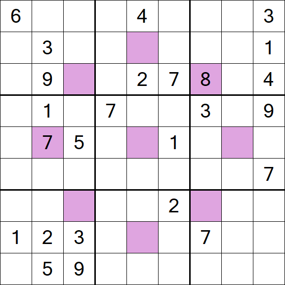Asterisk Sudoku - Difícil