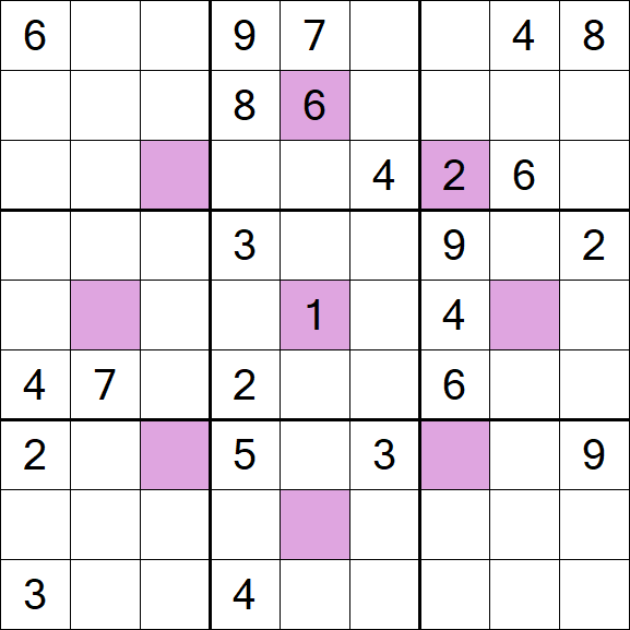 Asterisk Sudoku - Difícil