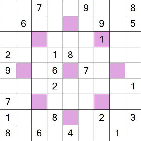 Asterisk Sudoku - Difícil