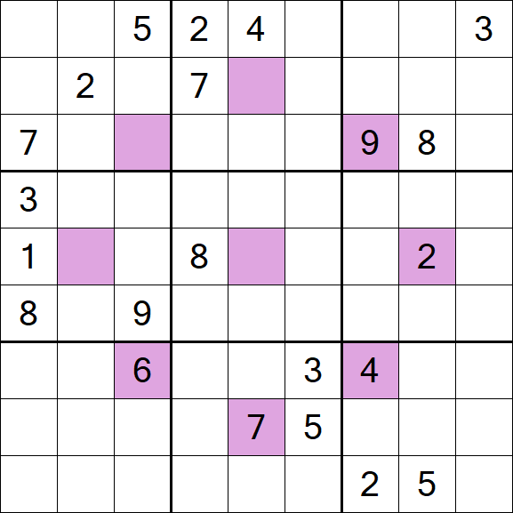 Asterisk Sudoku - Difícil