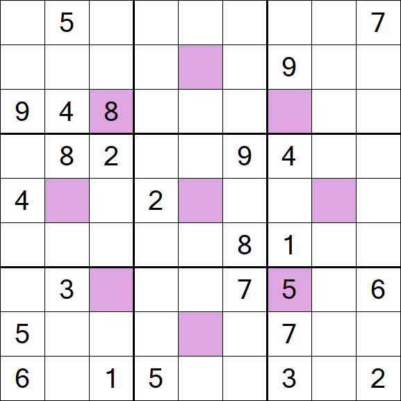 Asterisk Sudoku - Difícil