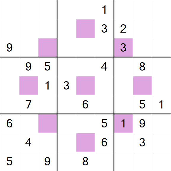 Asterisk Sudoku - Difícil