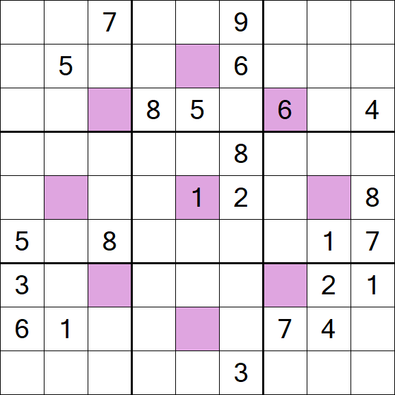 Asterisk Sudoku - Difícil