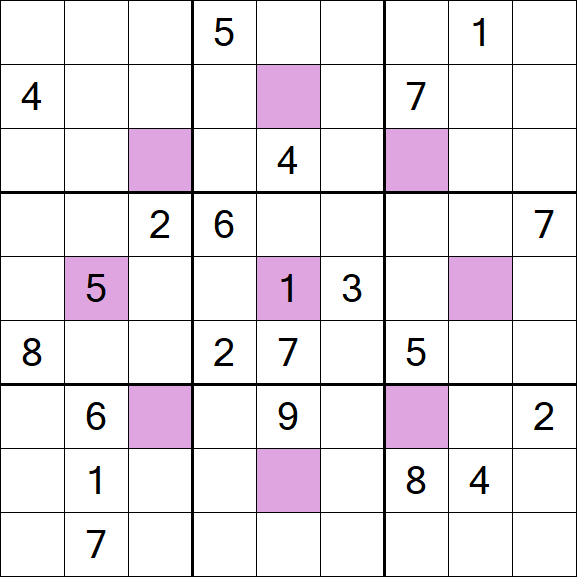 Asterisk Sudoku - Difícil