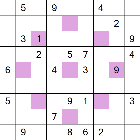 Asterisk Sudoku - Difícil