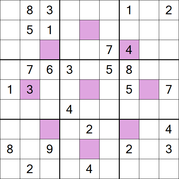 Asterisk Sudoku - Hard