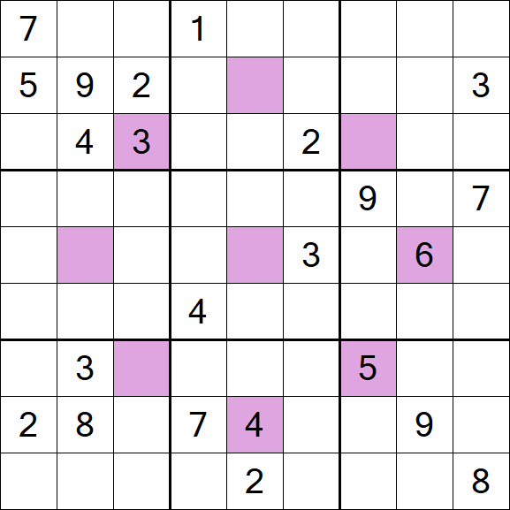 Asterisk Sudoku - Hard