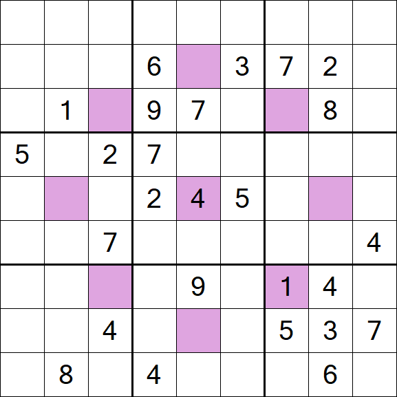 Asterisk Sudoku - Hard