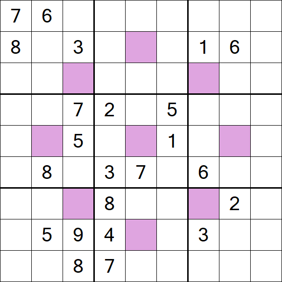 Asterisk Sudoku - Hard