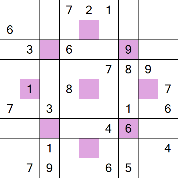 Asterisk Sudoku - Hard