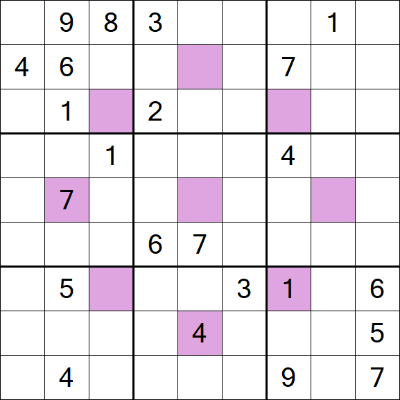 Asterisk Sudoku - Hard