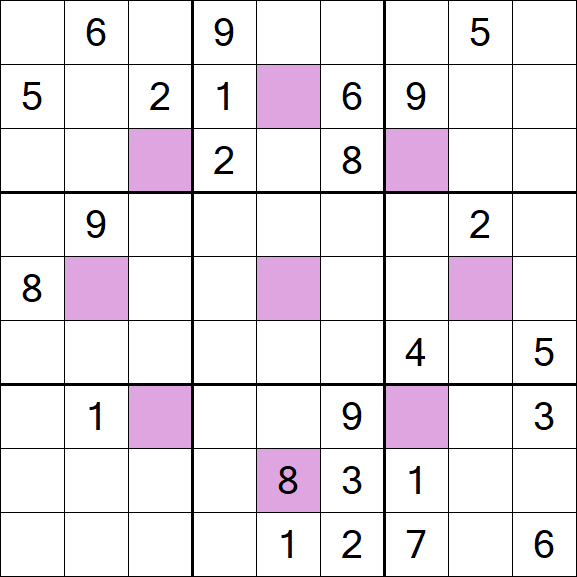 Asterisk Sudoku - Difícil