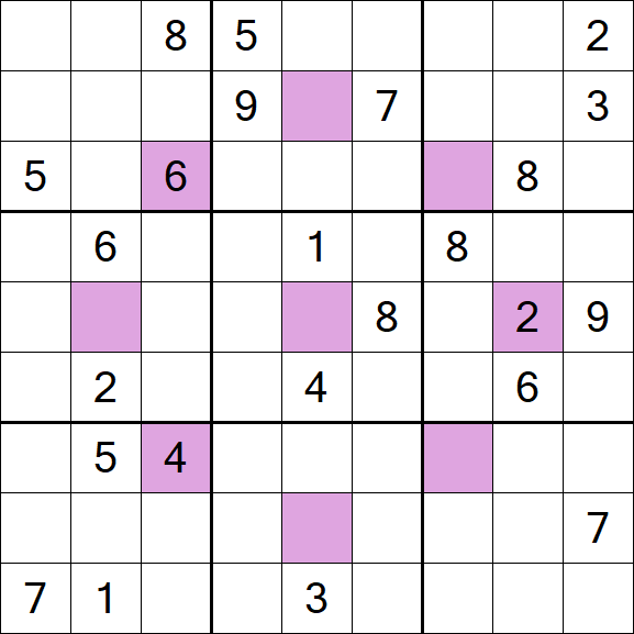Asterisk Sudoku - Difícil