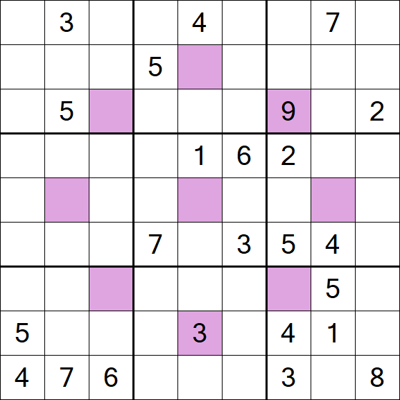 Asterisk Sudoku - Difícil