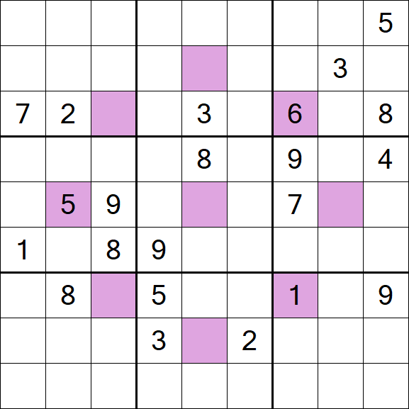 Asterisk Sudoku - Difícil