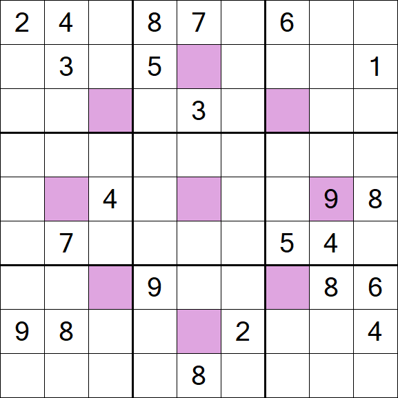 Asterisk Sudoku - Difícil