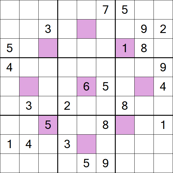 Asterisk Sudoku - Difícil