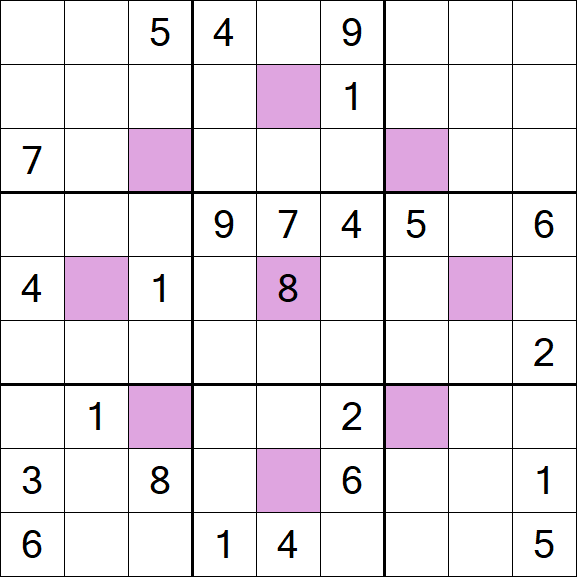 Asterisk Sudoku - Difícil