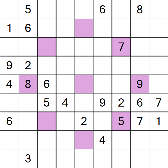 Asterisk Sudoku - Difícil