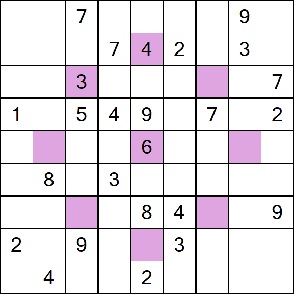Asterisk Sudoku - Difícil