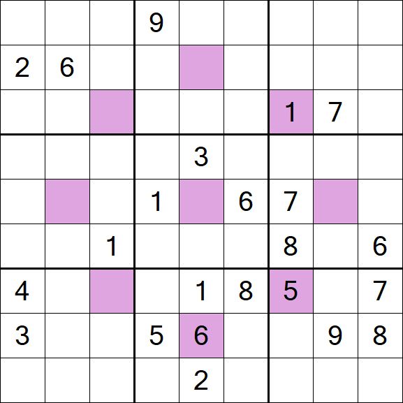 Asterisk Sudoku - Difícil