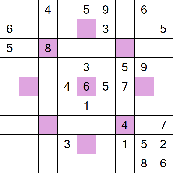 Asterisk Sudoku - Difícil