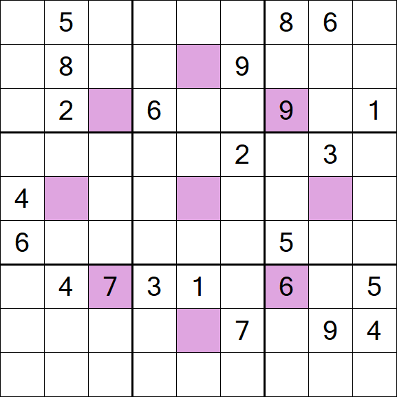 Asterisk Sudoku - Difícil