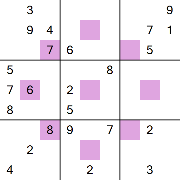 Asterisk Sudoku - Difícil