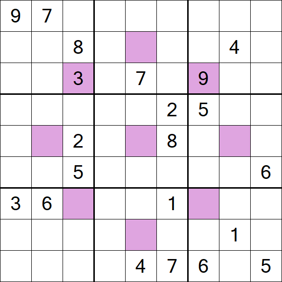 Asterisk Sudoku - Difícil