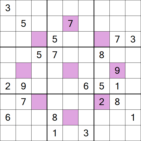 Asterisk Sudoku - Difícil