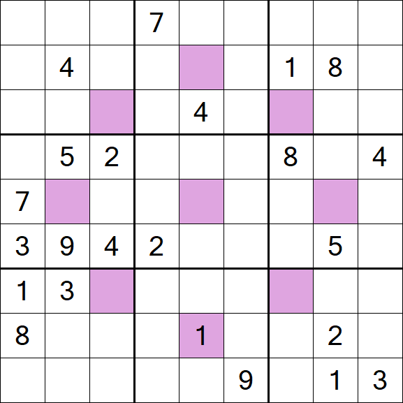 Asterisk Sudoku - Difícil