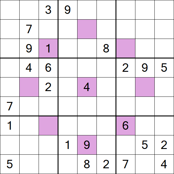 Asterisk Sudoku - Difícil