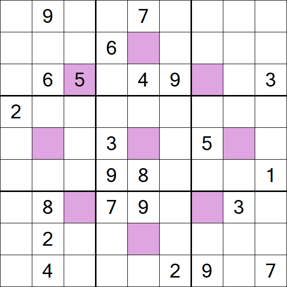 Asterisk Sudoku - Difficile