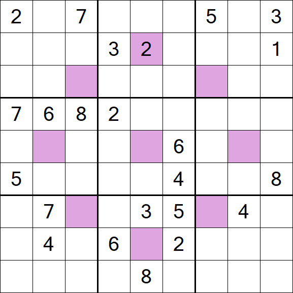 Asterisk Sudoku - Difficile