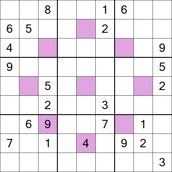 Asterisk Sudoku - Difficile