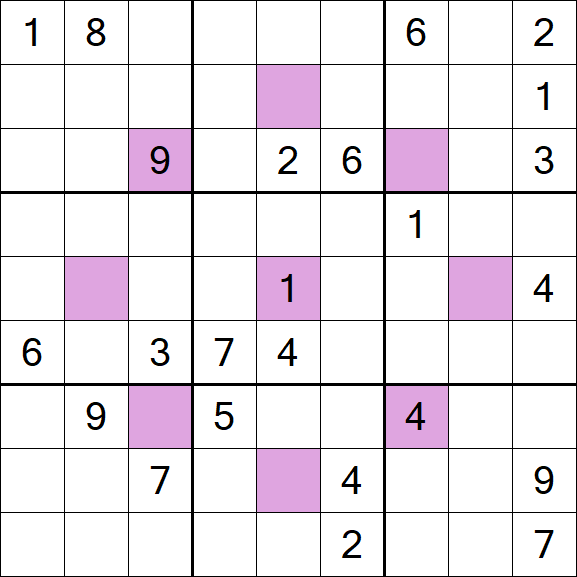Asterisk Sudoku - Schwierig