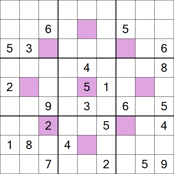 Asterisk Sudoku - Schwierig