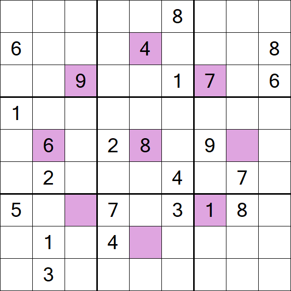 Asterisk Sudoku - Schwierig