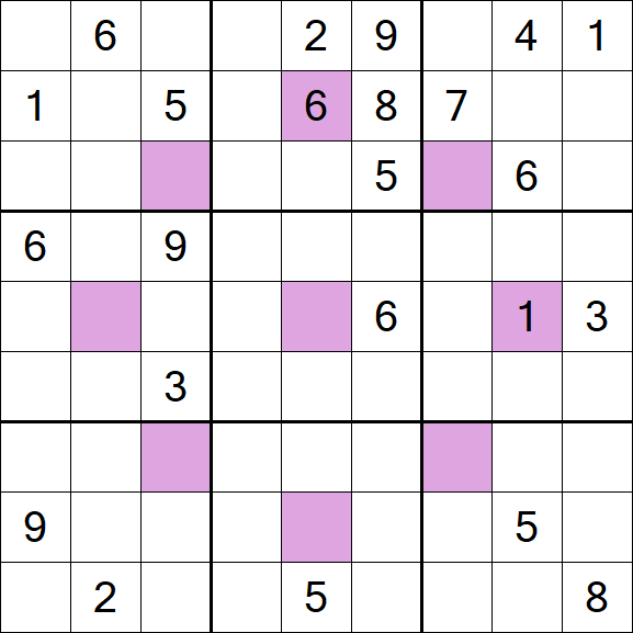 Asterisk Sudoku - Schwierig