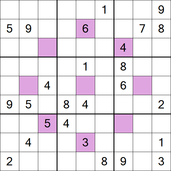 Asterisk Sudoku - Schwierig