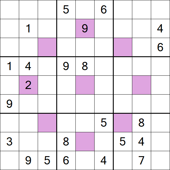 Asterisk Sudoku - Schwierig
