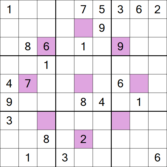 Asterisk Sudoku - Schwierig
