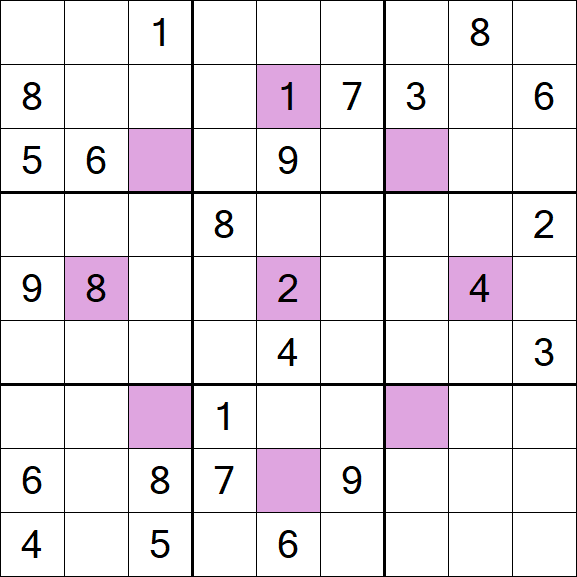 Asterisk Sudoku - Schwierig