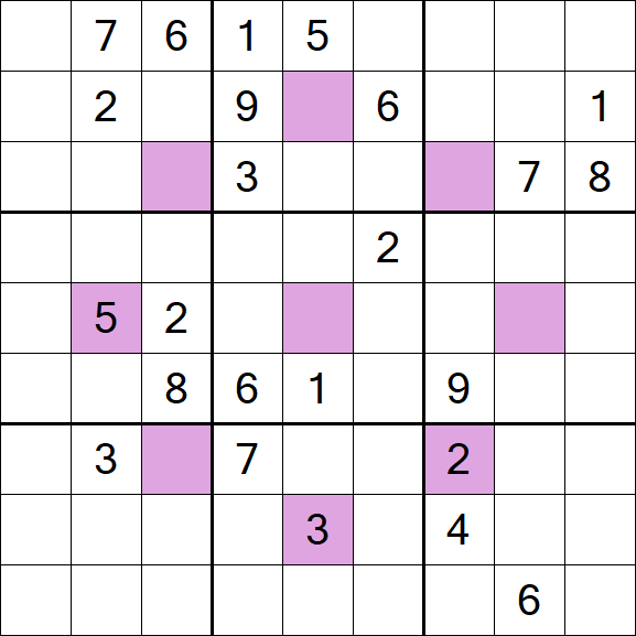 Asterisk Sudoku - Schwierig