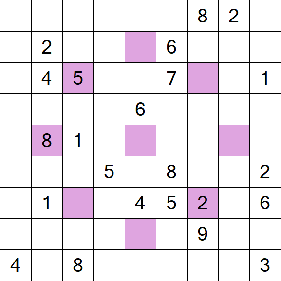Asterisk Sudoku - Schwierig